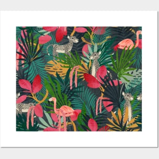 Tropical Jungle (green) Posters and Art